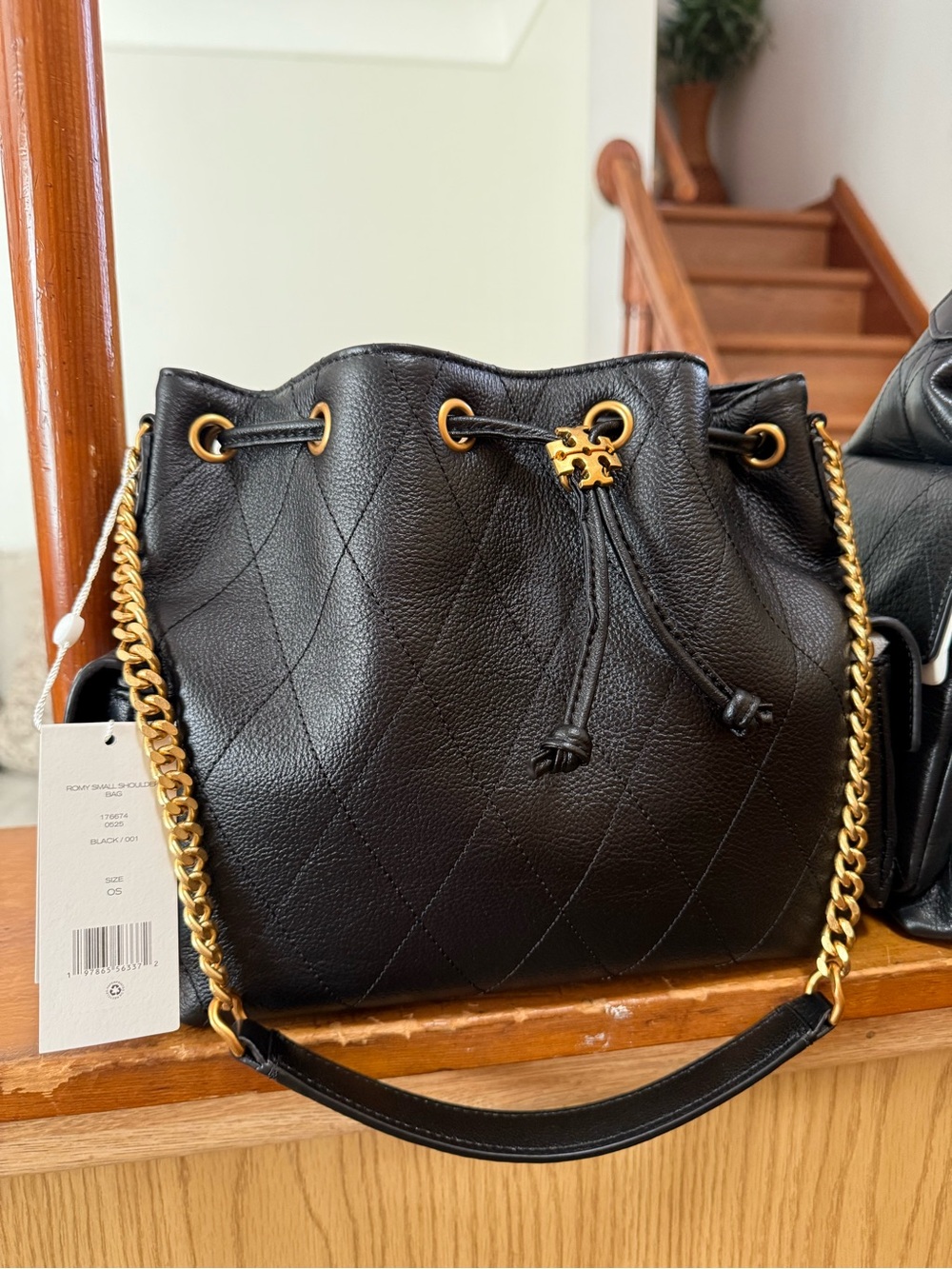 Small Tory Burch Charlie quilted bag